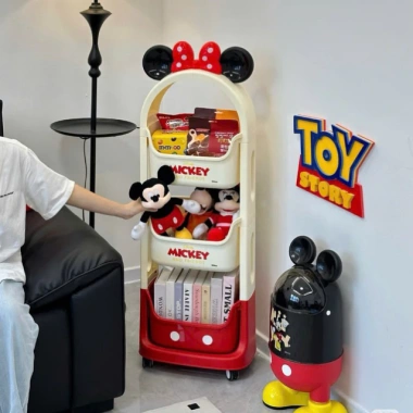 Kệ Để Đồ Mickey 2-3 Tầng Nhựa PP Dày Dặn, Chắc Chắn, In Hình Mickey - Giá 620k