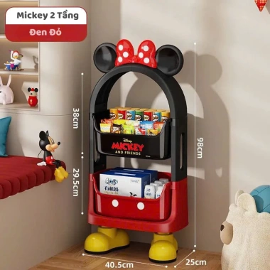 Kệ Để Đồ Mickey 2-3 Tầng Nhựa PP Dày Dặn, Chắc Chắn, In Hình Mickey - Giá 620k