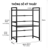 Kệ Để Đồ Nhà Bếp Đa Năng 2/3 Tầng Điều Chỉnh Kích Thước, Phù Hợp Lò Vi Sóng, Bảo Hành 12 Tháng - Giá 219.000₫ 9