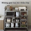 Kệ để đồ nhà bếp inox 100% - Giỏ trái cây, rau củ, cất nồi cơm điện & lò vi sóng, giảm 23% 3