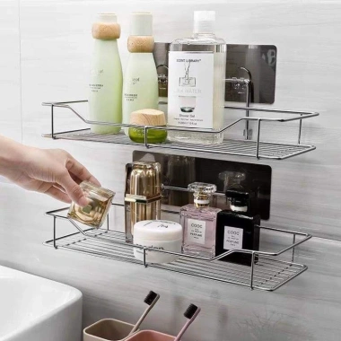Kệ để đồ nhà tắm dán tường OENON Inox cao cấp Beecook – Giá 45.000 VND, sang trọng, tiện lợi