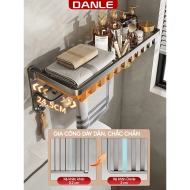 Kệ Để Đồ Nhà Tắm & Nhà Bếp Treo Khăn Không Cần Khoan - Giá 210.000đ Giảm Đặc Biệt