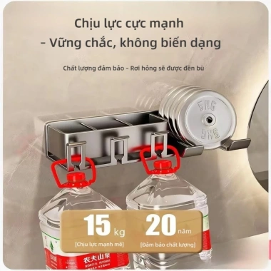 Kệ để đồ nhà tắm treo tường không cần khoan – Máy sấy tóc, bàn chải, 209.500₫