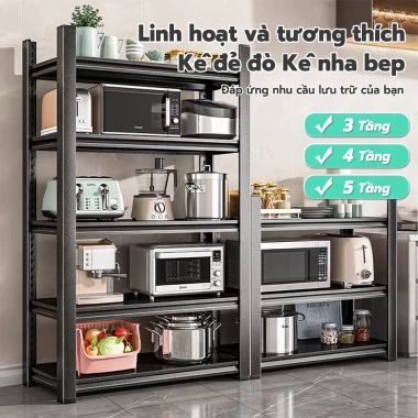 Kệ Để Đồ SIV đa năng 4/5 tầng 60-120cm - Đựng nồi cơm, lò nướng, tiết kiệm không gian - 858.000₫ 2 Kệ Để Đồ SIV đa năng 4/5 tầng 60-120cm - Đựng nồi cơm, lò nướng, tiết kiệm không gian - 858.000₫ 2