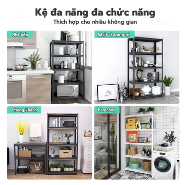 Kệ Để Đồ SIV đa năng 4/5 tầng 60-120cm - Đựng nồi cơm, lò nướng, tiết kiệm không gian - 858.000₫ 8 Kệ Để Đồ SIV đa năng 4/5 tầng 60-120cm - Đựng nồi cơm, lò nướng, tiết kiệm không gian - 858.000₫ 8