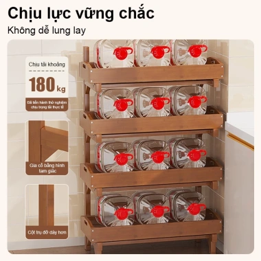 Kệ Để Đồ và Trái Cây Đa Năng Giá 524k - Thiết Kế Mở, Trang Trí Nhà Bếp, Trưng Bày Cửa Hàng 6