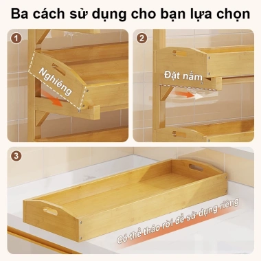 Kệ Để Đồ và Trái Cây Đa Năng Giá 524k - Thiết Kế Mở, Trang Trí Nhà Bếp, Trưng Bày Cửa Hàng 8