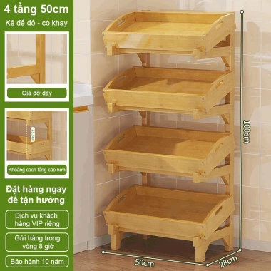 Kệ Để Đồ và Trái Cây Đa Năng Giá 524k - Thiết Kế Mở, Trang Trí Nhà Bếp, Trưng Bày Cửa Hàng 10