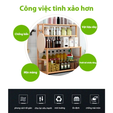 Kệ Để Gia Vị Gỗ Tự Nhiên Phân Tầng - Sắp Xếp Chai Lọ Ngăn Nắp, Giao Hà Nội 102.000₫ 3 Kệ Để Gia Vị Gỗ Tự Nhiên Phân Tầng - Sắp Xếp Chai Lọ Ngăn Nắp, Giao Hà Nội 102.000₫ 3