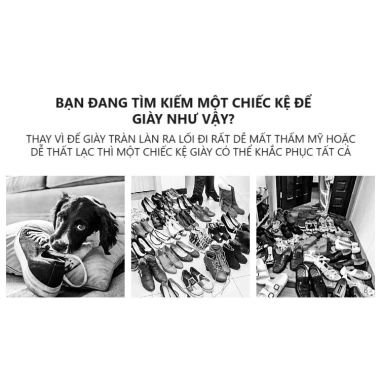 Kệ Để Giày Dép 4 Tầng Tháo Lắp Đa Năng - Tiết Kiệm Không Gian, Giữ Form Giày Đẹp 2