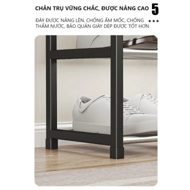 Kệ Để Giày Dép 4 Tầng Tháo Lắp Đa Năng - Tiết Kiệm Không Gian, Giữ Form Giày Đẹp 8