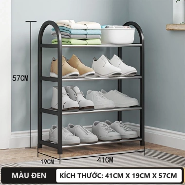 Kệ Để Giày Dép 4 Tầng Tháo Lắp Đa Năng - Tiết Kiệm Không Gian, Giữ Form Giày Đẹp 9