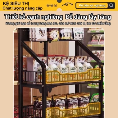 Kệ để hàng 5 tầng sắt đa năng có bánh xe – Hai màu đen trắng, giá ưu đãi 329.000₫