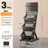 Kệ để hàng 5 tầng sắt đa năng có bánh xe – Hai màu đen trắng, giá ưu đãi 329.000₫ 10
