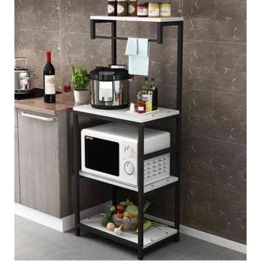 Kệ để lò sông đa năng 4 tầng HG04T: Khung thép và Gỗ MDF cao cấp, giảm giá 20% 3