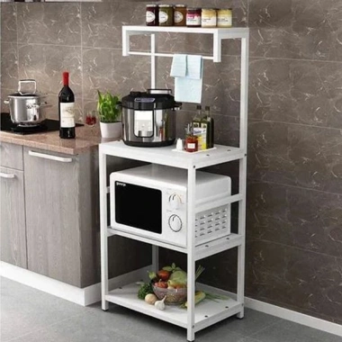 Kệ để lò sông đa năng 4 tầng HG04T: Khung thép và Gỗ MDF cao cấp, giảm giá 20% 8