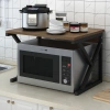 Kệ Đế Lò Vi Sóng Chân Chữ K Gỗ Đẹp – Tiết Kiệm Không Gian, Khung Thép Chắc Chắn, Giá 149.000₫ 3