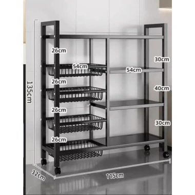 Kệ Để Lò Vi Sóng Khung Thép Sơn Tĩnh Điện Cao Cấp - Bánh Xe Di Chuyển, Giá 459.000đ 5 Kệ Để Lò Vi Sóng Khung Thép Sơn Tĩnh Điện Cao Cấp - Bánh Xe Di Chuyển, Giá 459.000đ 5