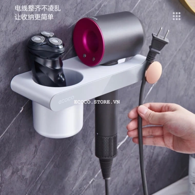 Kệ để máy sấy tóc dán tường Ecoco 2.207-2.208 - Giá chỉ 93.900₫, giá gốc 117.375₫