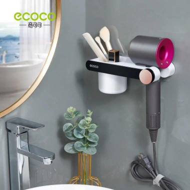 Kệ để máy sấy tóc dán tường Ecoco 2.207-2.208 - Giá chỉ 93.900₫, giá gốc 117.375₫