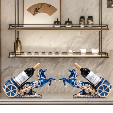 Kệ để rượu vang phong cách châu Âu sang trọng, mã đáo, decor xe ngựa - giá ưu đãi 499.000₫