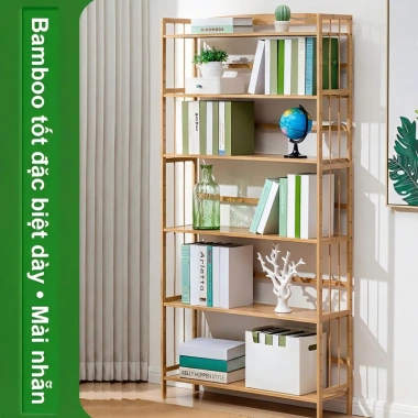 Kệ Để Sách Tre Tự Nhiên Đa Năng LACCOHUG Trưng Bày và Kệ Bếp Giảm Giá 475k