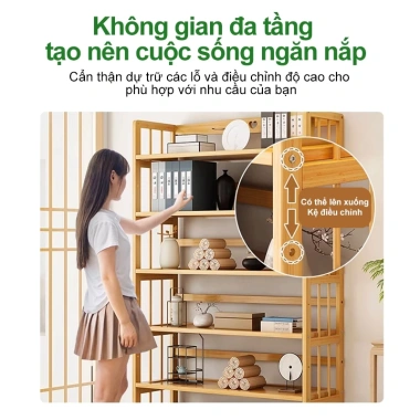 Kệ Để Sách Tre Tự Nhiên Đa Năng LACCOHUG Trưng Bày và Kệ Bếp Giảm Giá 475k 4 Kệ Để Sách Tre Tự Nhiên Đa Năng LACCOHUG Trưng Bày và Kệ Bếp Giảm Giá 475k 4