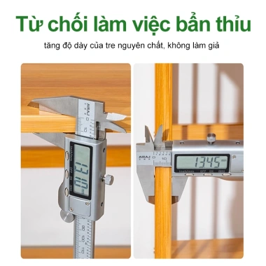 Kệ Để Sách Tre Tự Nhiên Đa Năng LACCOHUG Trưng Bày và Kệ Bếp Giảm Giá 475k
