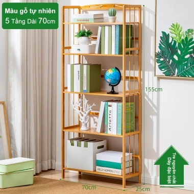 Kệ Để Sách Tre Tự Nhiên Đa Năng LACCOHUG Trưng Bày và Kệ Bếp Giảm Giá 475k