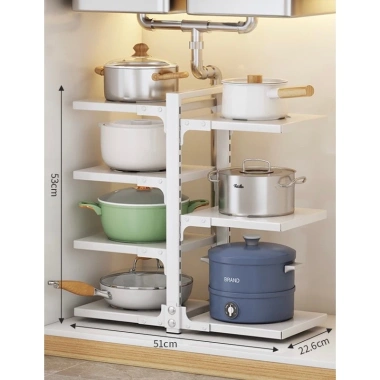Kệ Để Xong Chảo, Nồi 2-5 Tầng Điều Chỉnh Được Dùng Trên Kệ, Gầm & Góc Bếp Giá 29.000₫ 2