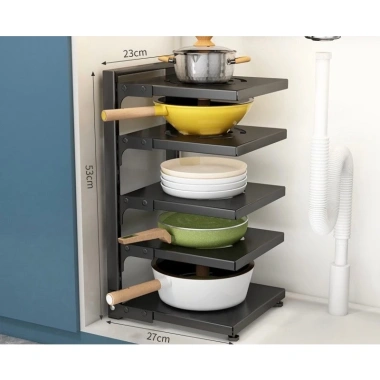 Kệ Để Xong Chảo, Nồi 2-5 Tầng Điều Chỉnh Được Dùng Trên Kệ, Gầm & Góc Bếp Giá 29.000₫ 6