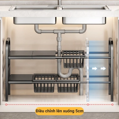 Kệ Để Xoong Nồi Chảo Gầm Bếp, Giỏ Đựng Tiện Lợi, Giá chỉ 155.000 đồng – Giảm tới 46% 2