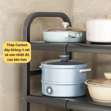 Kệ Để Xoong Nồi Chảo Gầm Bếp, Giỏ Đựng Tiện Lợi, Giá chỉ 155.000 đồng – Giảm tới 46% 5