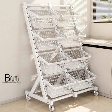 Kệ Decor Đa Năng Nhiều Tầng Bánh Xe Di Chuyển - Tiện Lợi, Giá Giảm 350k