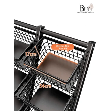 Kệ Decor Đa Năng Nhiều Tầng Bánh Xe Di Chuyển - Tiện Lợi, Giá Giảm 350k