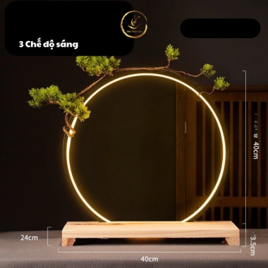 Kệ Đèn LED Thác Trầm Chảy Ngược 20-40cm - Trang Trí Mèo Thần Tài, Thác Khói, Tăng Giảm Độ Sáng, Giá 248.000đ