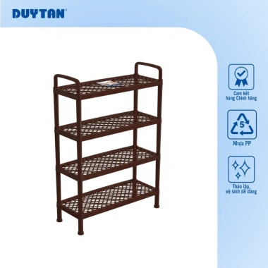 Kệ Dép Lưới 1.483 Duy Tân 4 Tầng - Giày Dép Gọn Gàng, Tiết Kiệm Không Gian