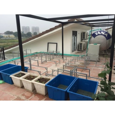 Kệ Đỡ Chậu Rau Bậc Thang 2 Tầng Siêu Bền Cho Chậu Đại, Thùng Xốp, Giá 225k