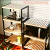 Kệ đồ đa năng mặt gỗ khung thép siêu bền - 2/3/4 tầng, giá ưu đãi 183.300₫