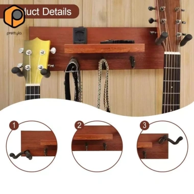 Kệ Đỡ Guitar Gỗ Sapele Đa Năng - Giá Để Nhiều Đàn, Đứng & Treo Tường, Phòng Thu Nhạc, Giá 469.700₫