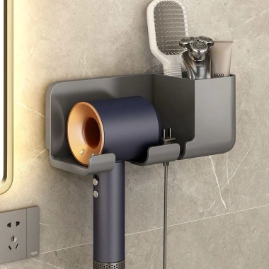 Kệ đỡ máy sấy tóc đa năng, treo tường tiện lợi, giá chỉ 35.000₫, giảm tới 8.400₫