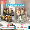 Kệ Đồ Nhà Bếp 2 Tầng Inox Chống Gỉ - Giá 31.000đ, Lưới Thép Sơn Tĩnh Điện
