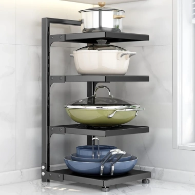 Kệ Đồ Nhiều Tầng Nhà Bếp Inox 3 Tầng - Đựng Nồi Chuyên Dụng, Giá Ưu Đãi 223.000 VND