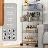 Kệ Đồ Trong Suốt Nhiều Tầng Đa Năng Bánh Xe - Spa, Bếp, Tắm, Lỗ Thoát Nước + Ống 4