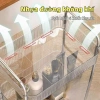 Kệ Đồ Trong Suốt Nhiều Tầng Đa Năng Bánh Xe - Spa, Bếp, Tắm, Lỗ Thoát Nước + Ống 7