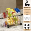 Kệ Đồ Trong Suốt Nhiều Tầng Đa Năng Bánh Xe - Spa, Bếp, Tắm, Lỗ Thoát Nước + Ống 9
