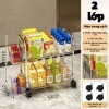 Kệ Đồ Trong Suốt Nhiều Tầng Đa Năng Bánh Xe - Spa, Bếp, Tắm, Lỗ Thoát Nước + Ống 10