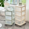 Kệ Đựng Bỉm 3-4-5 Tầng Đa Năng, Tủ Đồ Sơ Sinh Bánh Xe Đẩy - Gọn Gàng, Dễ Lấy, Giá 133k 2