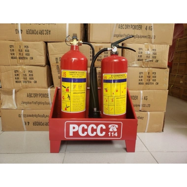 Kệ Đựng Bình Chữa Cháy 2 & 3 Bình – Giá Ưu Đãi 75k, Bảo Vệ An Toàn, Chất Liệu Bền 7