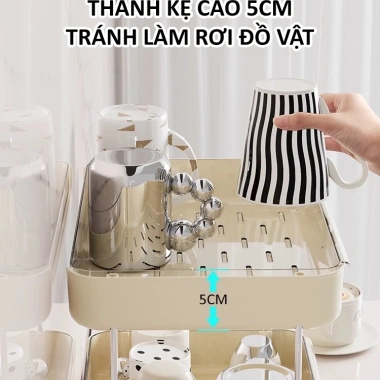 Kệ đựng cốc UFORU 3 tầng nhựa ABS cao cấp - Sang trọng, hiện đại, 185.000₫ 3